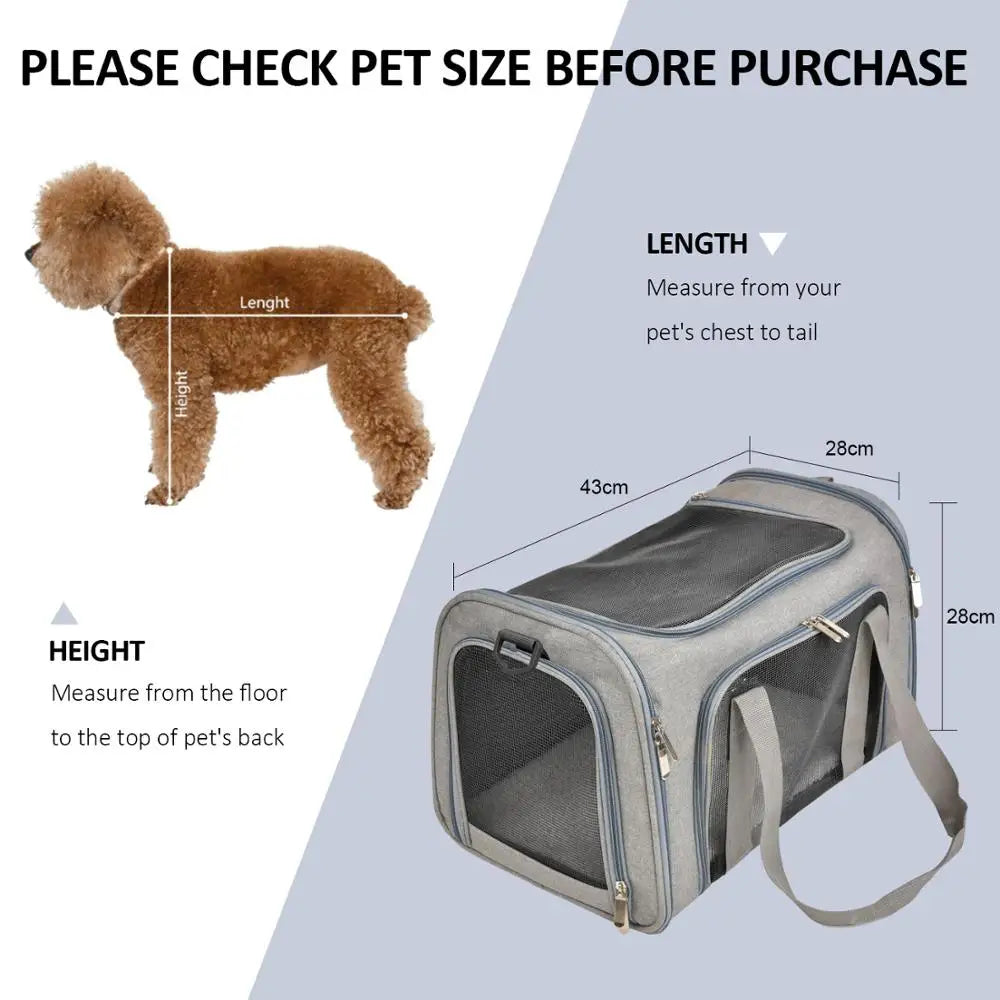 Airline-Approved Carrier Bag for Small Pets