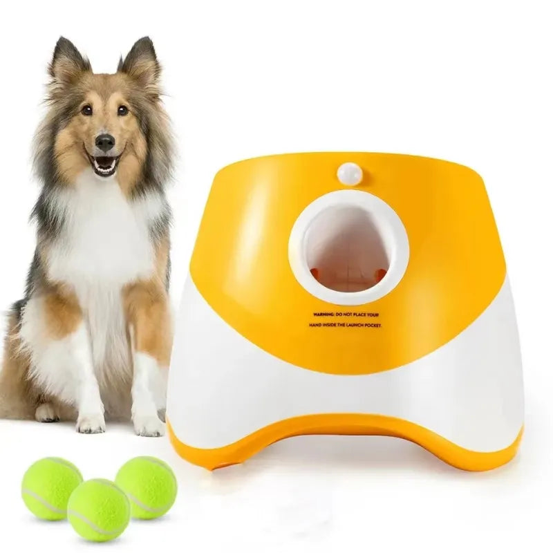 Automatic Tennis Ball Launcher for Dogs – Interactive Fetch Toy