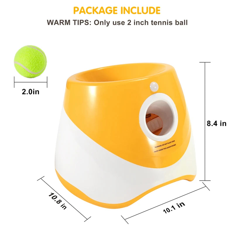 Automatic Tennis Ball Launcher for Dogs – Interactive Fetch Toy