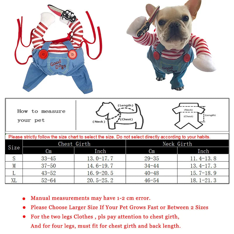 Halloween Pawsome Chucky Pet Costume