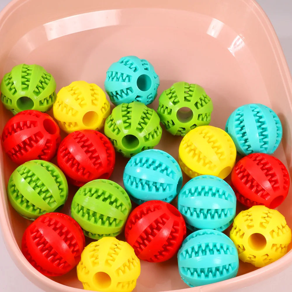 Silicone Dog Chew Toy Ball for Small Dogs