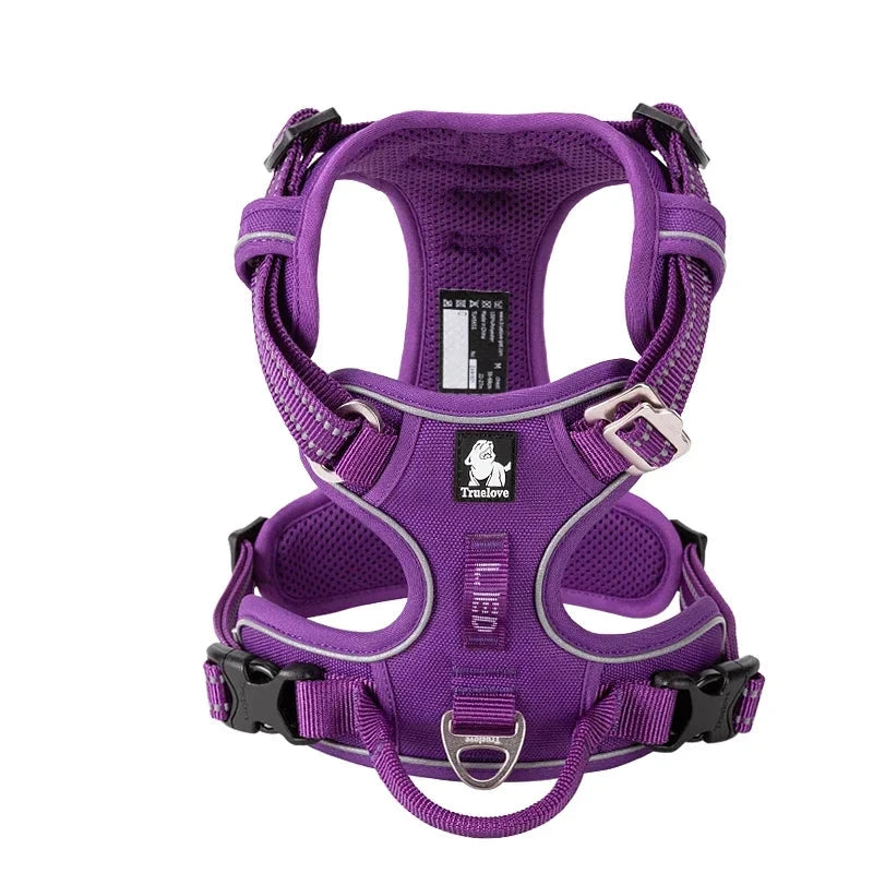 No-Pull Dog Harness with Reflective Straps and Quick-Release Buckle